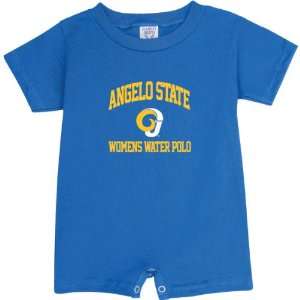  Angelo State Rams Royal Blue Womens Water Polo Arch Baby 