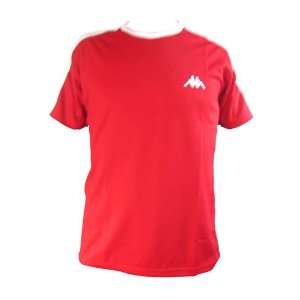 NEW Kappa Mens Sport T Shirt   Red/White  Sports 