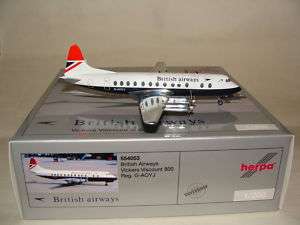 Herpa Wings 1200 British Airways Vickers Viscount 800  