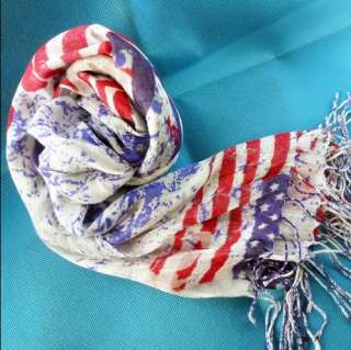   The American flag and the British flag style scarf cotton fibre Scarf