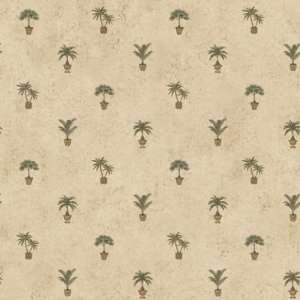  Palm Tree Toss Navy Wallpaper in 4Walls