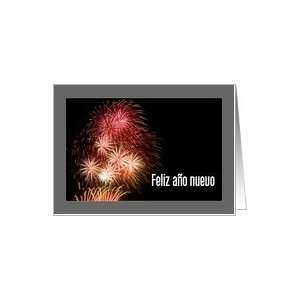  Happy New Year in Spanish Feliz Año Nuevo   Fireworks 