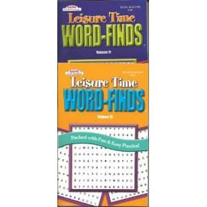    Leisure Time Word Finds 2 Volume Set (Volume 11 & 12) Toys & Games