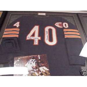  Signed Gale Sayers Jersey   FRAMED w COA Sports 