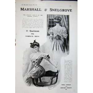    1906 Advert Marshall Snelgrove Womens Fashion Dress