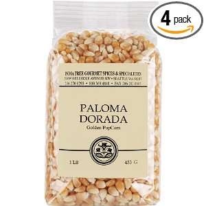 India Tree Paloma Dorada (Golden) PopCorn, 16 Ounce Packages (Pack of 