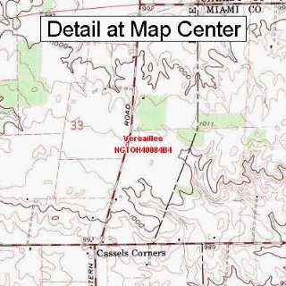  USGS Topographic Quadrangle Map   Versailles, Ohio (Folded 