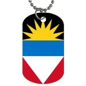  Antigua & Barbuda Flag Dog Tag 