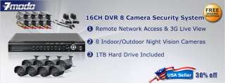 ZMODO 16 CH CCTV Security DVR Day Night Camera System  