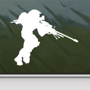   Sniper PC Xbox 360 Laptop Vinyl White Decal Arts, Crafts & Sewing
