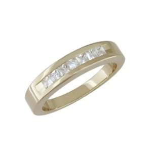   Emika   size 9.00 14K Princess Cut Channel Set Diamond Ring Jewelry