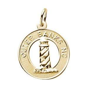 Rembrandt Charms Outer Banks Lighthouse Charm, 10K Yellow 