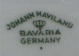 FLORAL SPLENDOR SALAD PLATE Johann Haviland 7 3/4 Bavaria Germany 