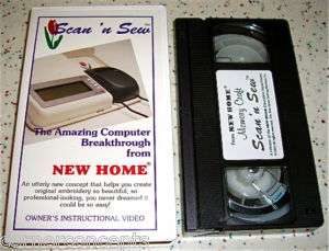 Scan n Sew Instruction VHS Video New Home Memory Craft  