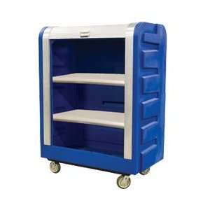 ROYAL Tambour Door Bulk Trucks   Blue  Industrial 