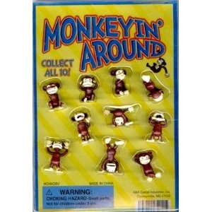  Monkeyin Around 1 Vending Machine Capsules w/Display Card 
