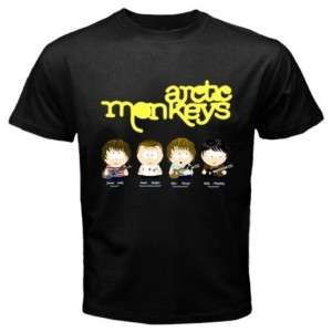 Arctic Monkeys Cartoon Rock New Black T Shirt All Size  