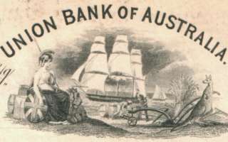  BANK MELBOURNE AUSTRALIA PROOF NOTE VICTORIA, SAILSHIP, KANGE  