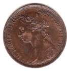 1890 Great Britain Queen Victoria Half Penny VF