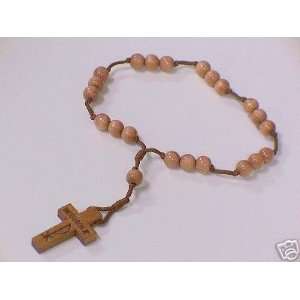  Peace Rosary 6 Long Medjugorje Rosary   Rosy Brown Color 