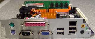 Mini ITX Motherboard; VIA C7 1GHZ CPU 512MB DDR2 RAM  