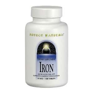  Source Naturals   Iron Chelated Elemental, 25 mg, 250 