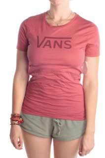 Vans Womens Allegiance T Shirt Size M Earth Red  