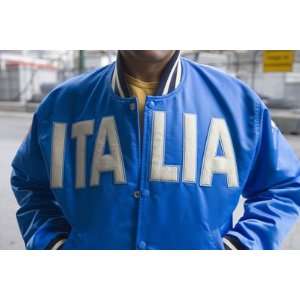  Man Wearing Blue Italia Jacket by Holger Leue, 72x48