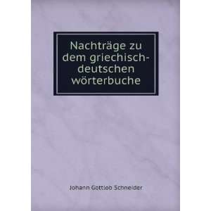   griechisch deutschen wÃ¶rterbuche Johann Gottlob Schneider Books