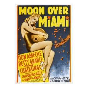  Moon over Miami, Betty Grable on Window Card, 1941 