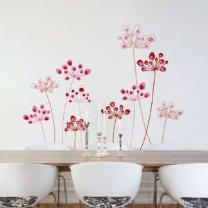 Mur Mur Astral Flowers Wall Stickers Coordonated colors   M06032