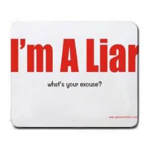  Im A Liar whats your excuse? Mousepad