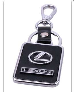 LEXUS Brand car logo METAL Leather keychains New gift key Ring keyfob 