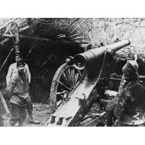  French 120Mm Gun in a Camouflaged Positions in the Argonne 