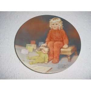  Waiting for Daddy Plate by Bessie Pease Gutmann 