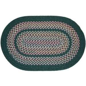   Rug TA 22 8R Tapestry Hunter Green 8 ft. Round Braided Rug Home