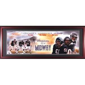  Chicago Bears Monsters Of The Midway Framed Unsigned 