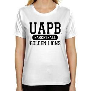  Arkansas Pine Bluff Golden Lions Ladies White Custom Sport 