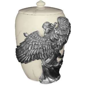  Angelstar Angels Embrace Pewter Urn, 12 1/2 Inch, 230 