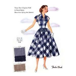  Exclusive By Buyenlarge Tissue Sheer Gingham Plaid in 