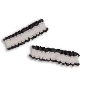  Garter Armbands Black White Beauty
