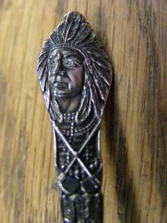   c1900 Ft. Morgan, Colorado Souvenir Spoon with American Indian  