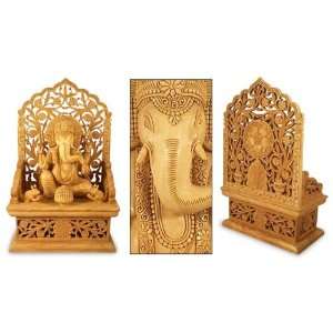  Wood statuette, Ease Your Mind, Lord Ganesha