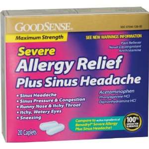   Allergy Relief Plus Sinus Headache Seve Case Pack 24