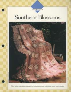 Southern Blossoms Afghan Vanna Crochet Pattern Leaflet  