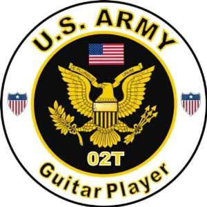  United States Army MOS 02T Guitar Player Decal Sticker 3.8 