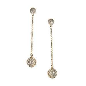  Elizabeth Jadore Pave Gold Drop Earrings Jewelry