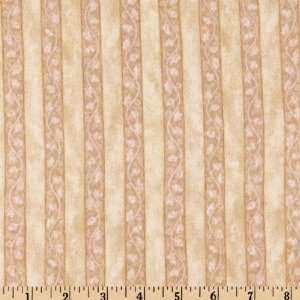  42 Wide Acorn Hollow Flannel Acorn Stripe Toast Fabric 