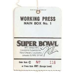  1977 Dallas Cowboys vs Denver Broncos Super Bowl XII Press 