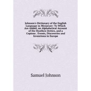  Johnsons Dictionary of the English Language in Miniature 